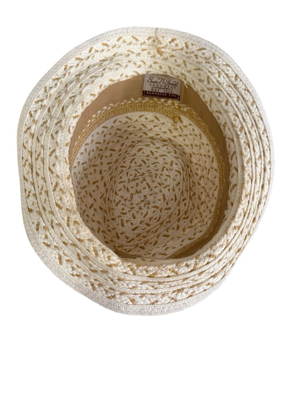 Sun N Sand Woven Straw Bucket Hat Palm Tree Charm Beach Resort Summer Hat - Picture 4 of 6